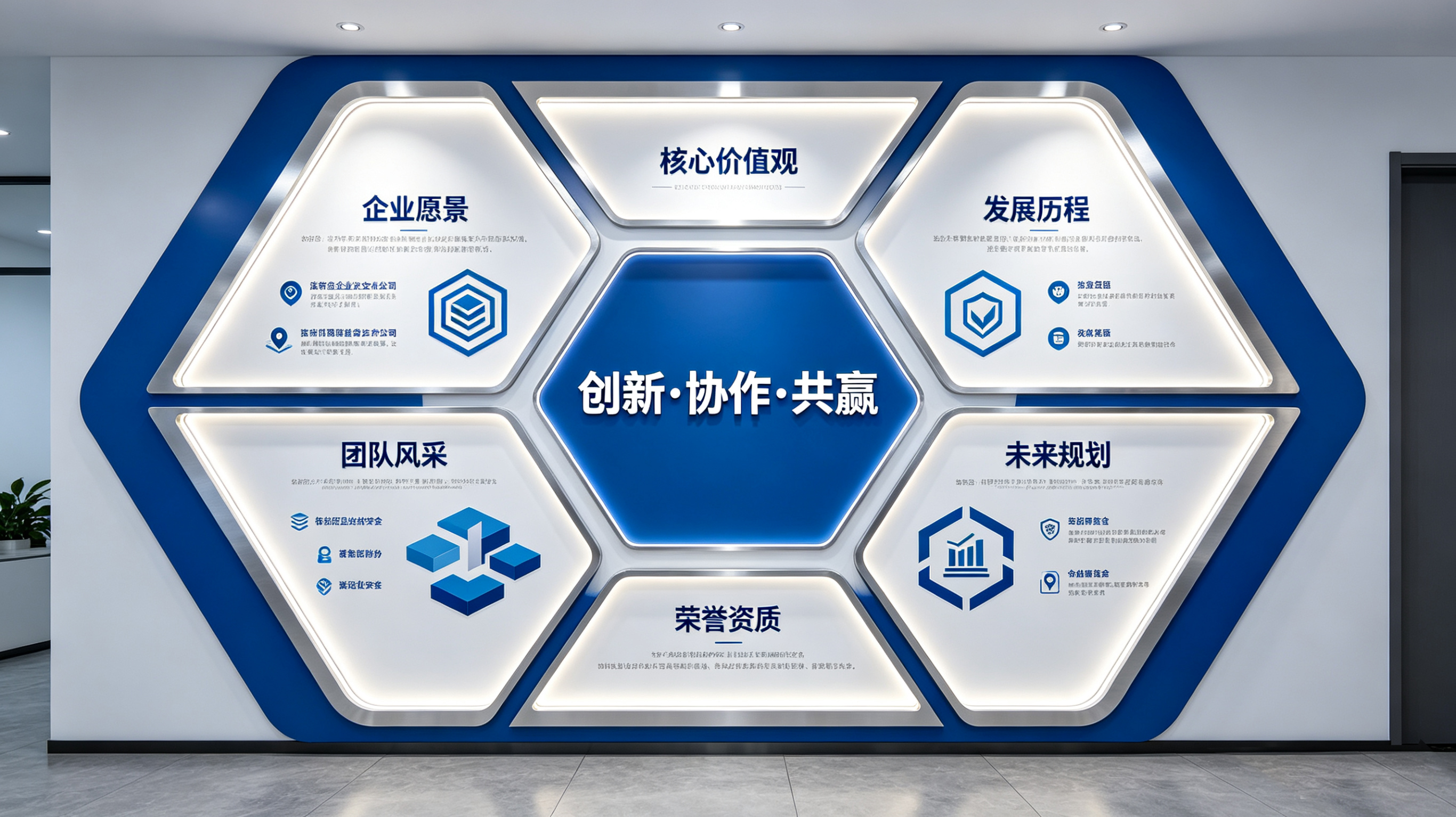 平和企业文化墙六边形避坑指南（新手常犯5个错误）